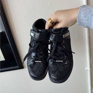 Coach Black Signature High Top Sneakers